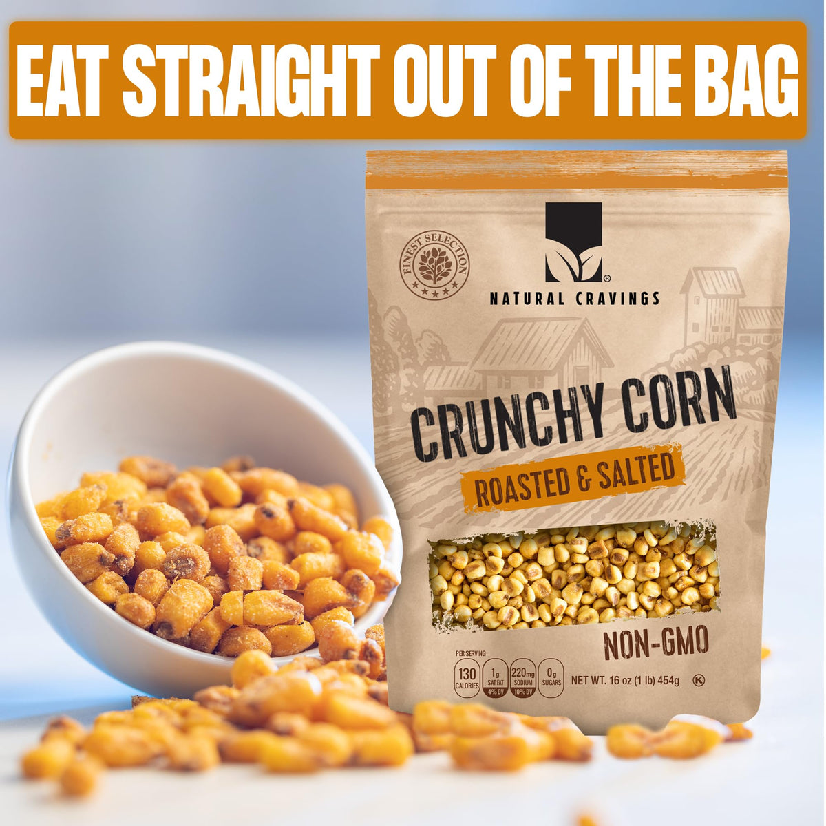 Natural Cravings Toastad Corn Nuts Home-Use, pantry staple for quick cravings