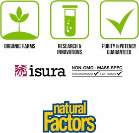 Natural Factors shake poured into glass for a smooth chocolate beverage.