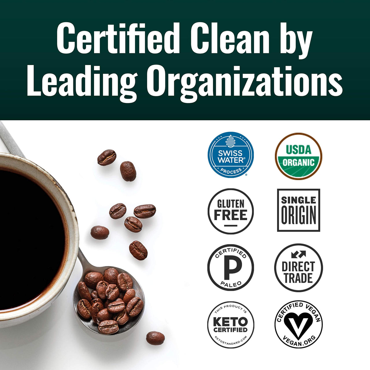 Natural Force low acidity brew cup inviting smooth, balanced sip