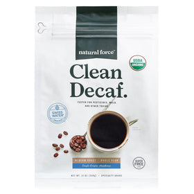 Natural Force mold-free coffee packshot shows premium whole beans