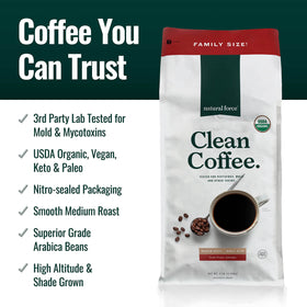 Natural Force mold testing seal signals safety and transparency for your daily brew.