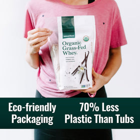 Sustainable BPA-free recyclable pouch packaging for Natural Force whey