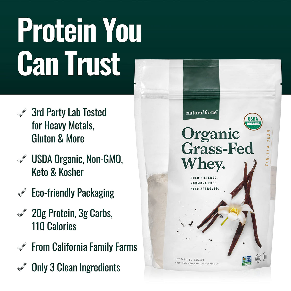 Pouring whey shake from a mixing bottle using Natural Force