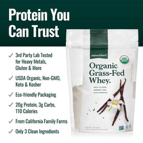Pouring whey shake from a mixing bottle using Natural Force