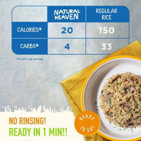 Natural Heaven microwave-setup demonstrates fast, keto-friendly meal preparation.
