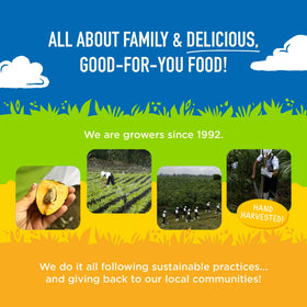 Natural Heaven family-owned logo pack highlights sustainable packaging.