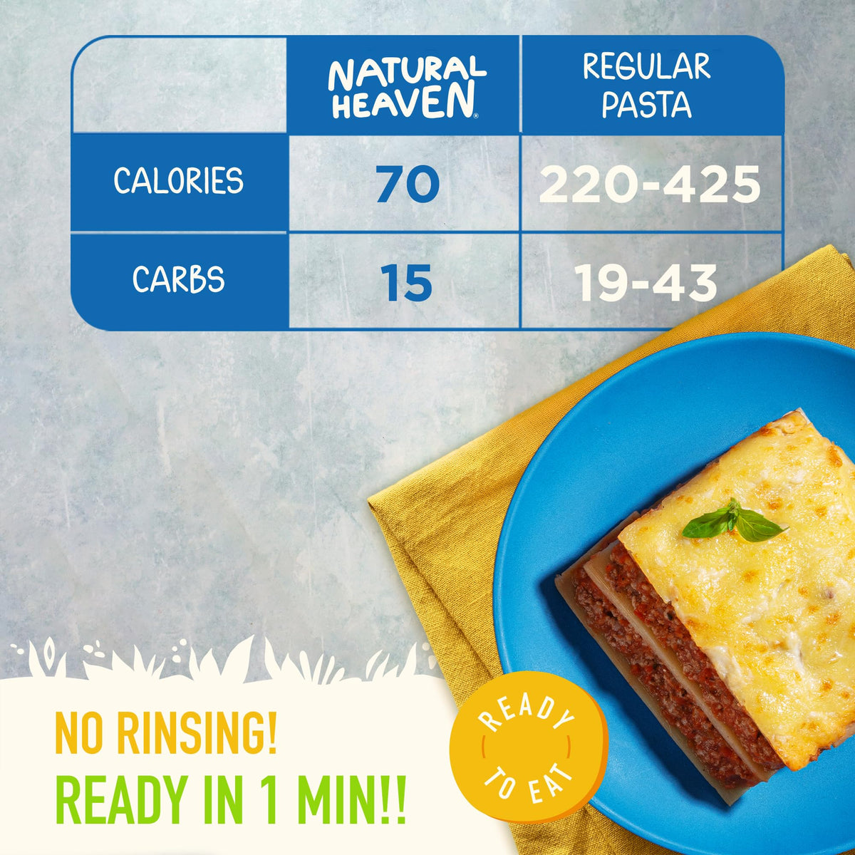 Natural Heaven Hearts of Palm Pasta low-carb option for light meals.