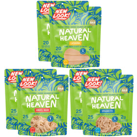 Natural Heaven Hearts of Palm Pasta spaghetti in minutes, low-carb and versatile.