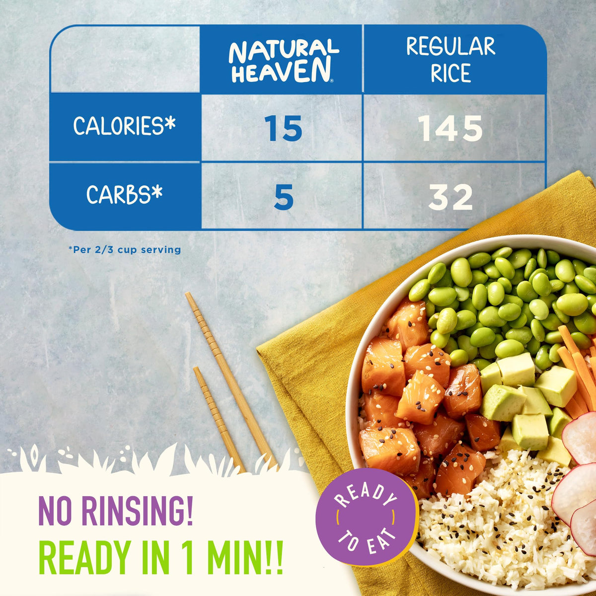 Natural Heaven rice with nutty flavor plated for versatile meals.