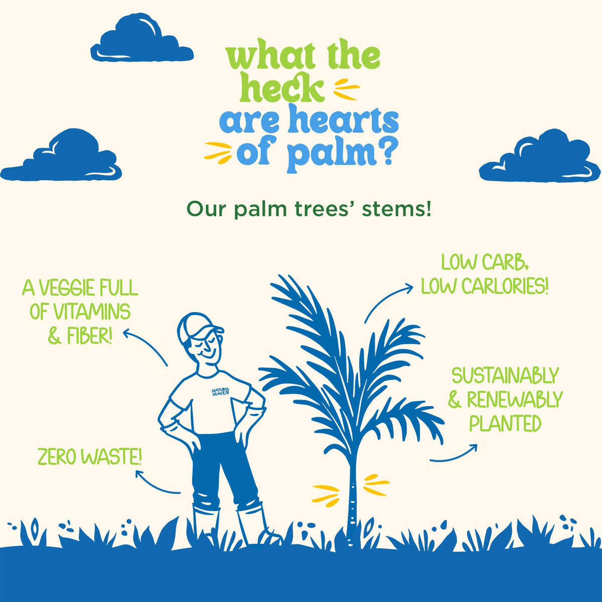 Natural Heaven, family-owned, hearts of palm rice, sustainable production.