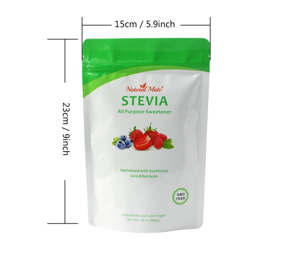 Natural Mate grocery store display highlights keto-friendly, all-natural sweetener option.