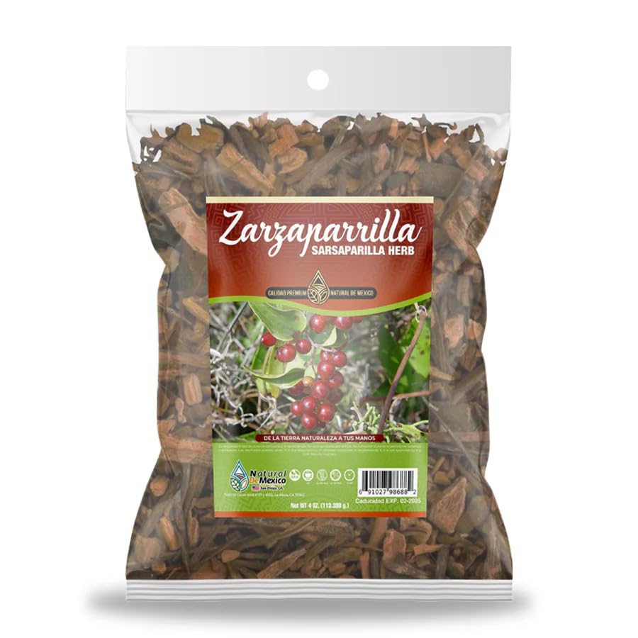 Natural de Mexico Zarzaparrilla tea packaging ready for a comforting cup