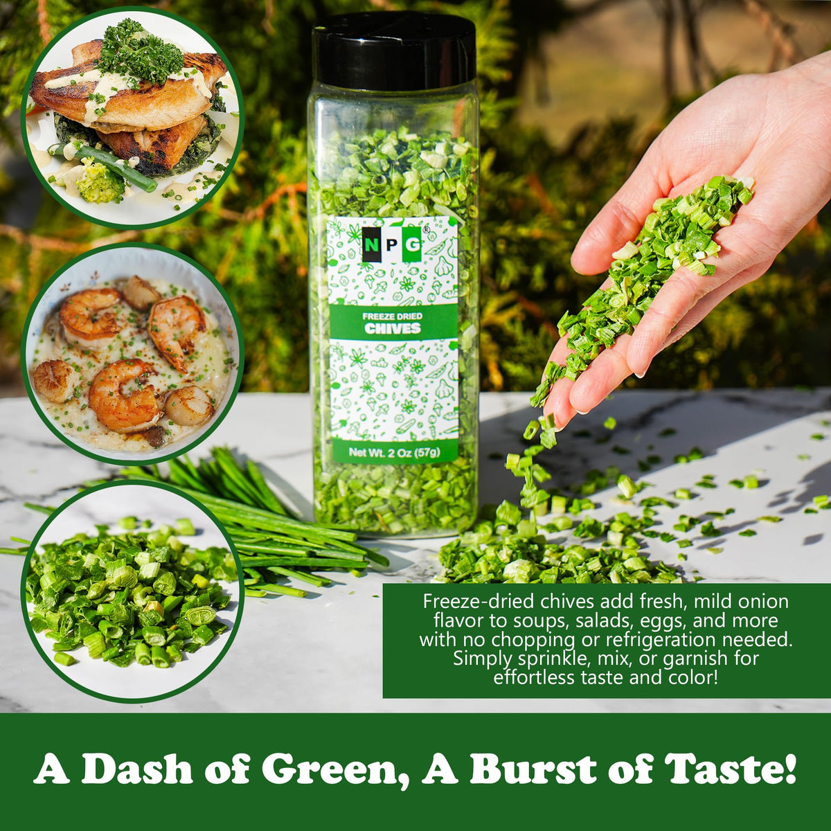 Natural Plus Green NPG chives ideal for ramen topping and stir-fries.