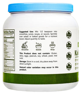 Natural Plus Green NPG kale powder packaging sourced globally processed in the USA