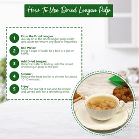 Longan pulp dessert idea using Natural Plus Green NPG.