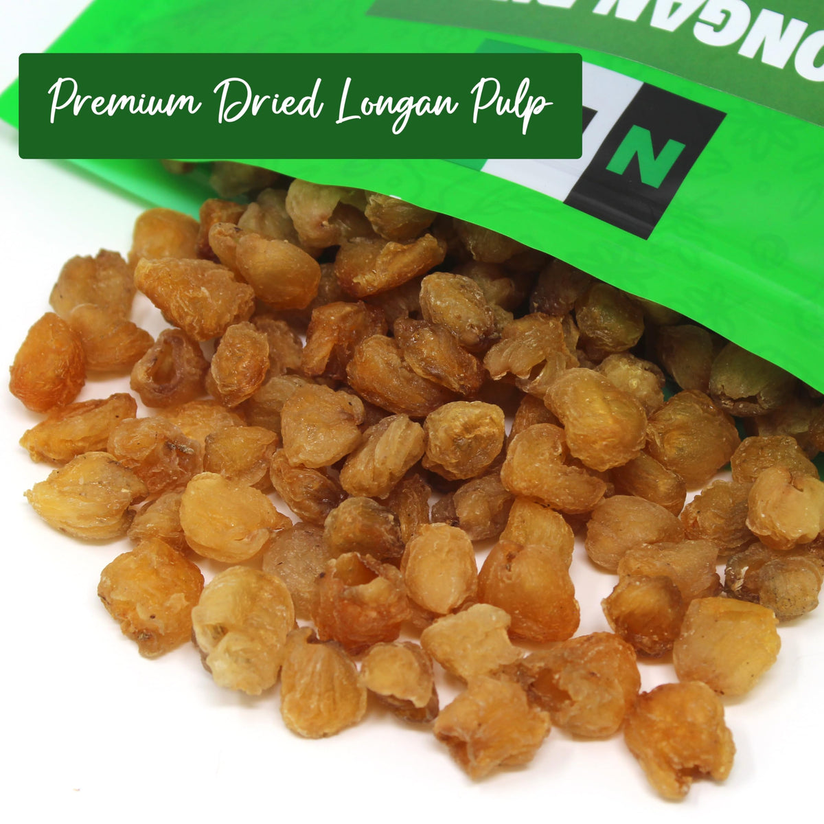 Natural Plus Green NPG longan pulp in a bowl ready for desserts.