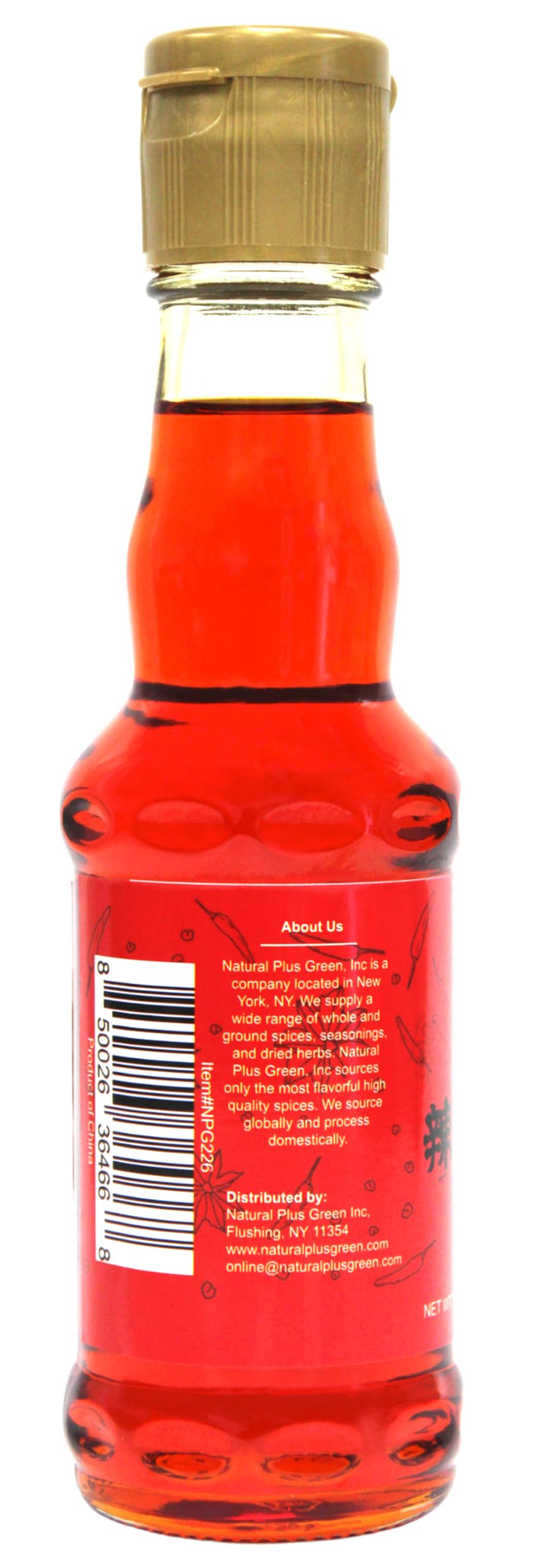 Natural Plus Green NPG Szechuan Chili Oil ready for dipping with vegetables