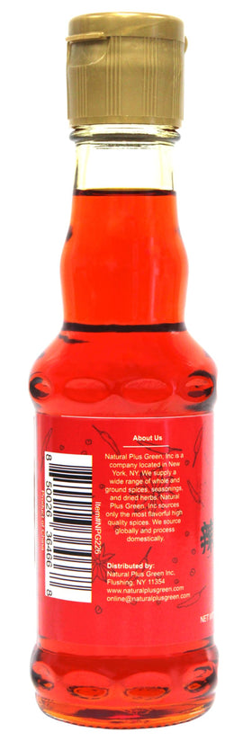 Natural Plus Green NPG Szechuan Chili Oil ready for dipping with vegetables