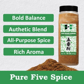 Natural Plus Green stir-fry with five-spice mix adds depth to vegetables and sauces.