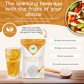 Natural Probio starter kit with detailed instructions helps you begin fermentation confidently