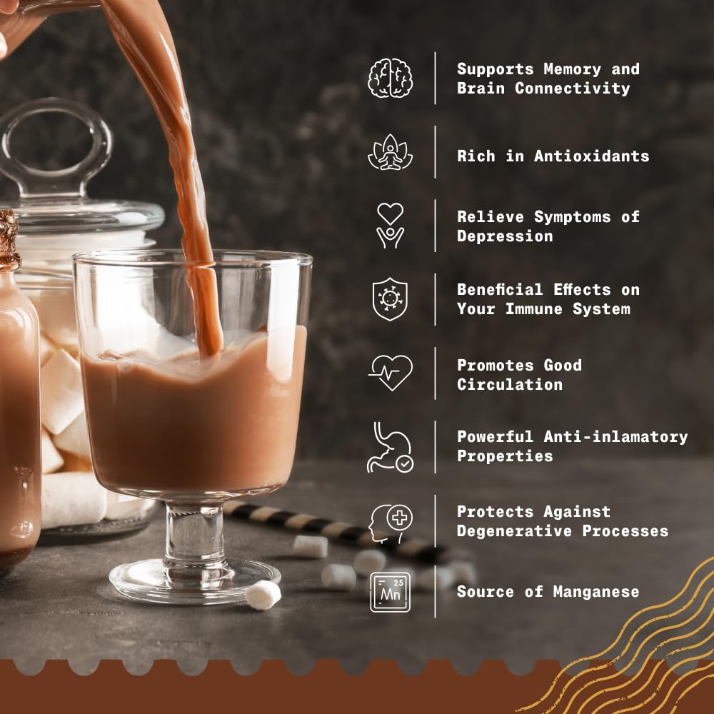 NaturaleBio cacao powder sifted fine texture ideal for desserts.