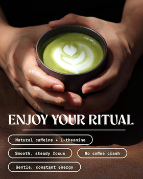 NaturaleBio latte prep with matcha for creamy, balanced drinks