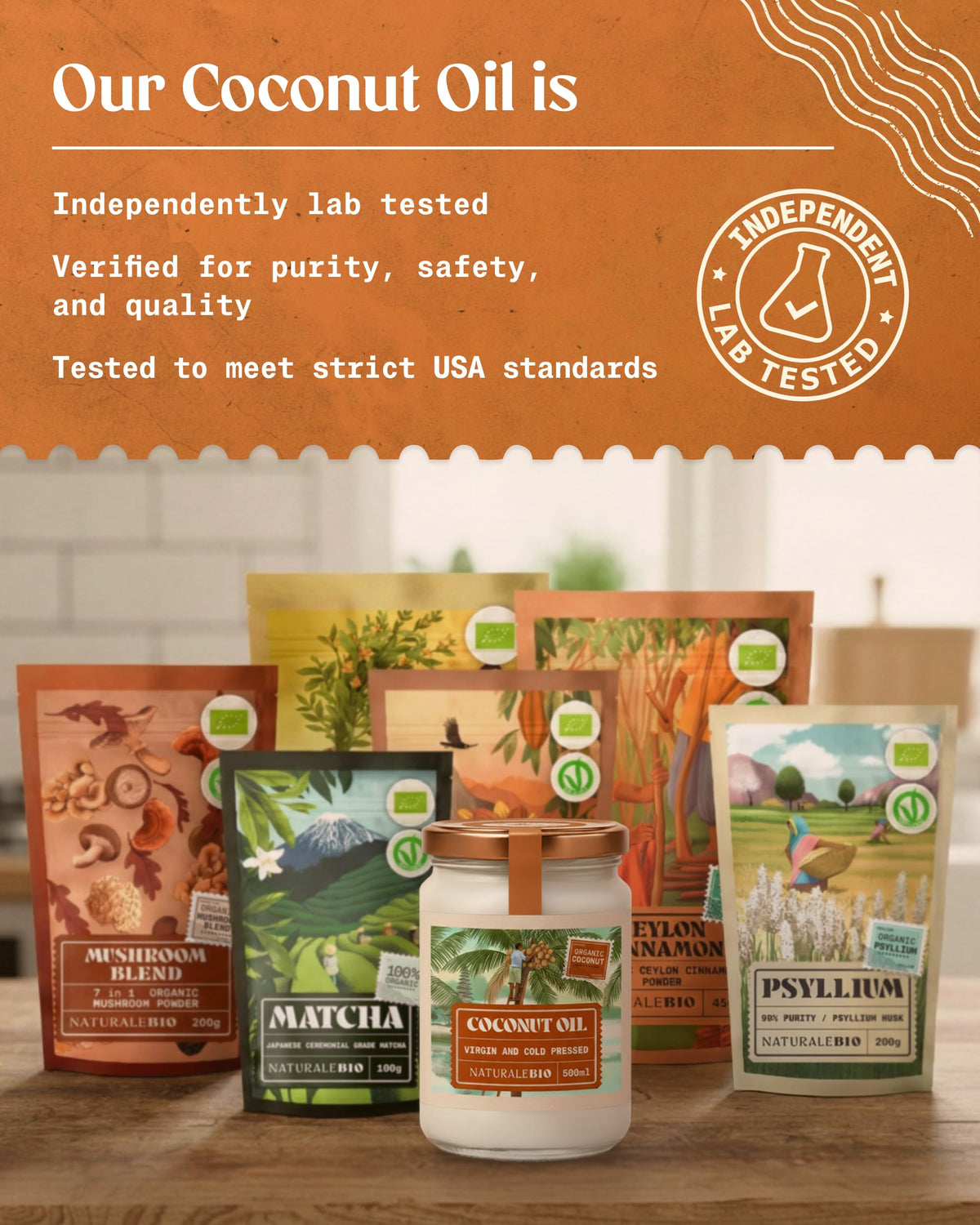 NaturaleBio organic certifications USDA organic.