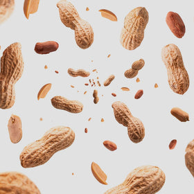 Naturalee peanuts in-shell close-up with natural roasted color for snacking.