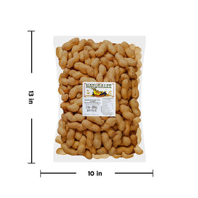 Naturalee peanuts in shell roasted-salted: convenient snack time flavor.
