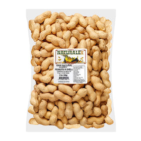 Naturalee peanuts in shell 2lbs front label, gluten-free snack option.