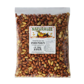 Naturalee Spanish Peanuts with Skin bag front, gluten-free vegan snack ready to enjoy.