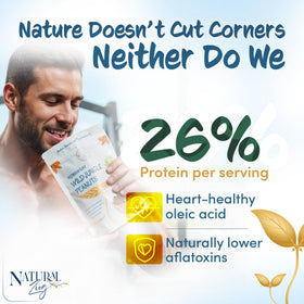 NaturalZing Wild Jungle Peanuts in a bowl emphasize simple, protein-rich snack.