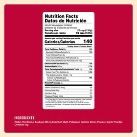 Open NATURA'S Refried Red Beans pouch for quick, ready-to-heat servings
