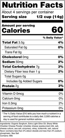 Nature Nate’s Popped Sorghum Keto-friendly snack option.