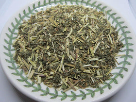 Nature Tea Cleavers dried leaf bag ready for steeping in home blends.