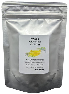 Nature Tea Hyssop loose leaf cut and sifted for soothing herbal tea rituals