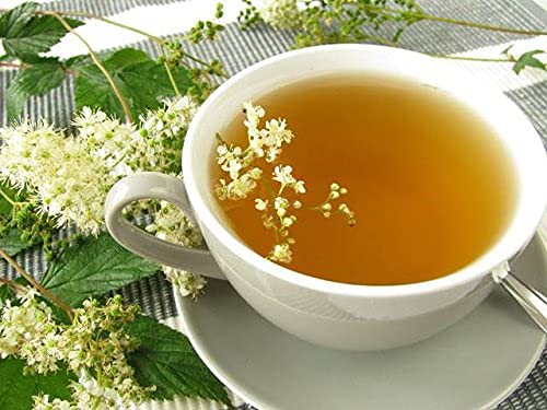 Nature Tea Meadowsweet tea in cup highlighting warm aroma and gentle flavor