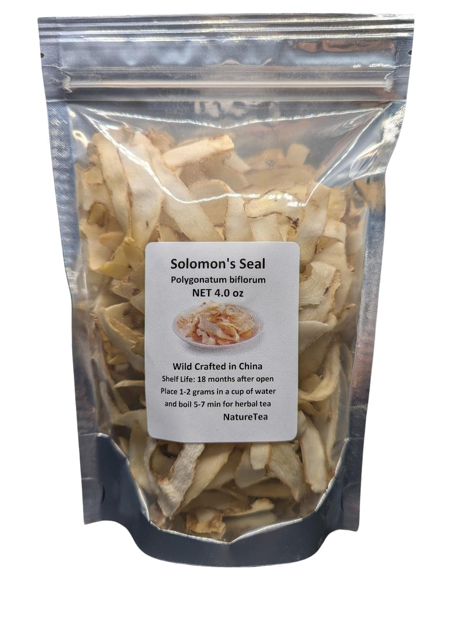 Nature Tea Solomon's Seal dried root slice for herbal tea blends and digestive comfort.