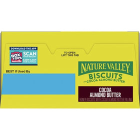 Nature Valley Cocoa Almond Butter Biscuits on-the-go snack in lunchbox.