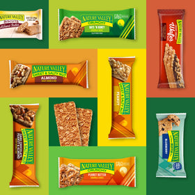 Nature Valley hiking trail snack featuring crispy biscuits and creamy center