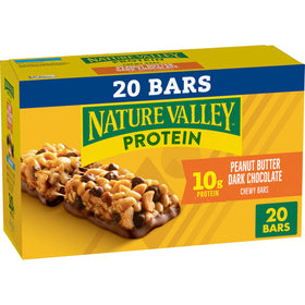 Nature Valley Protein Bars packaging on-the-go nutrition for travelers.