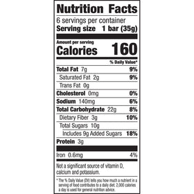 Nature Valley Soft-Baked Oatmeal Squares on-the-go snack bar ready for hiking or travel.