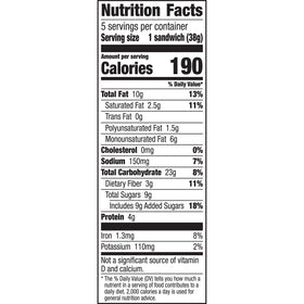 Nature Valley whole-grain oats provide a chewy bite and wholesome texture.