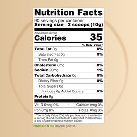 NatureBell Beef Gelatin Powder unflavored colorless powder