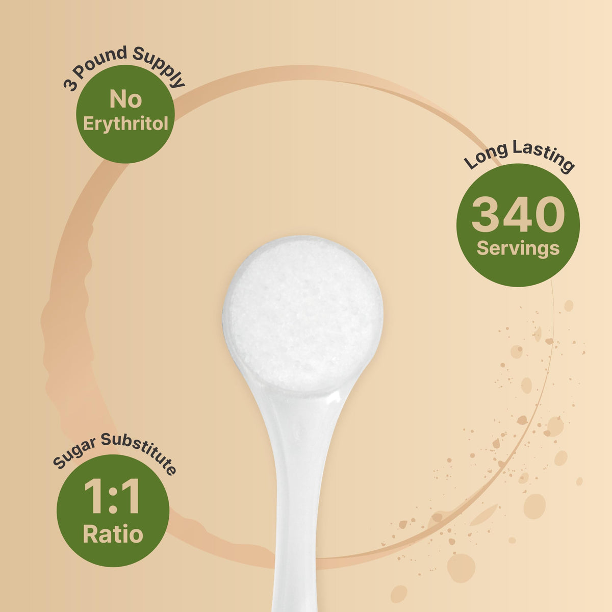 NatureBell 3 lb pack highlighted for keto and vegan friendly sweetness