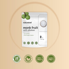 NatureBell monk fruit allulose blend used for 1:1 sweetness in baking