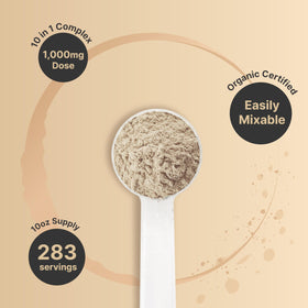 NatureBell mushroom powder coffee-morning shot stirs easily into your brew.