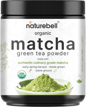 NatureBell Organic Matcha green tea powder in bulk, ideal for everyday culinary use.
