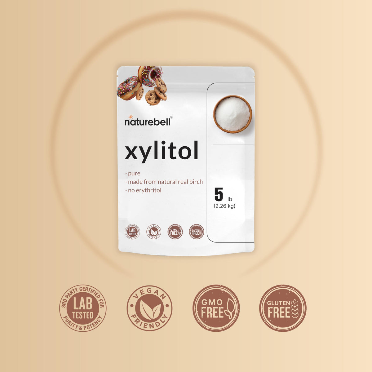 NatureBell Xylitol from birch origin supports clean, authentic sweetness in foods.