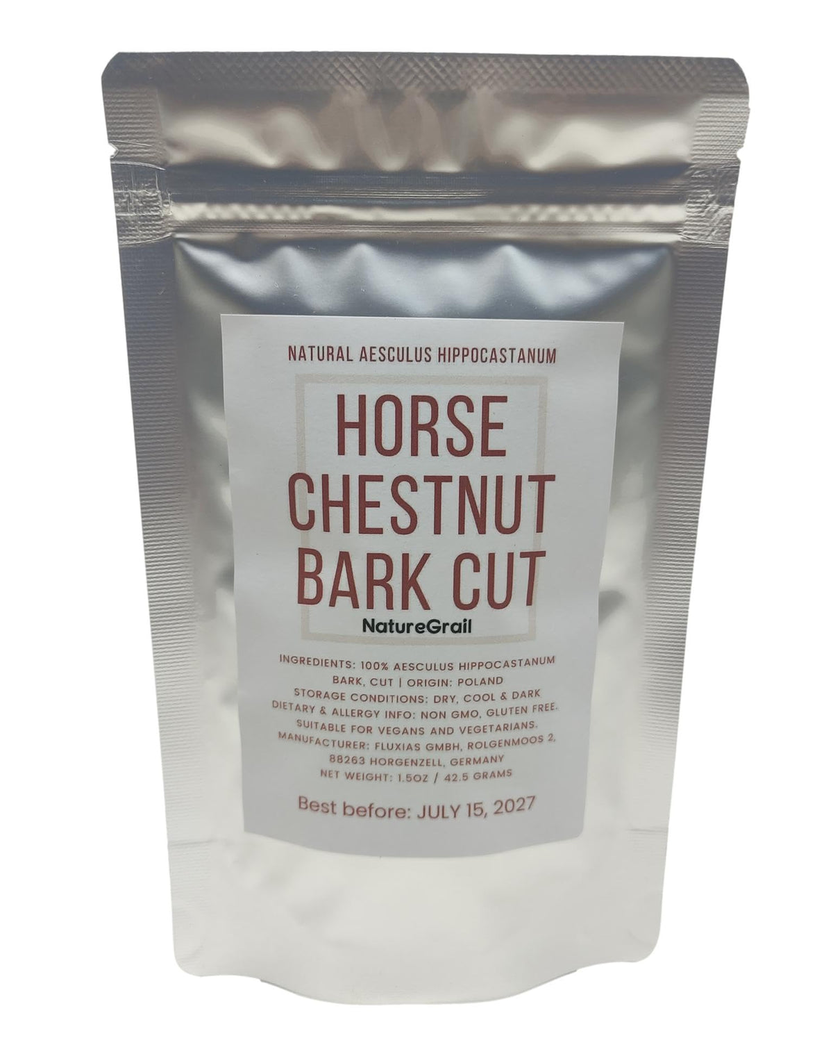 Naturegrail Horse Chestnut Bark natural dye option for fabrics with earthy tones
